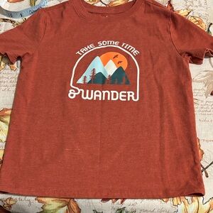 Cat & Jack Rust Graphic Tee - Short Sleeve